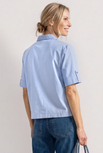 Load image into Gallery viewer, STREET ONE<BR>
Chambray Blouse<BR>
Blue<BR>
