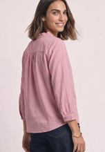 Load image into Gallery viewer, STREET ONE<BR>
Corduroy Blouse with Ruffles<BR>
Dusty Pink<BR>
