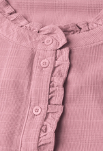 Load image into Gallery viewer, STREET ONE<BR>
Corduroy Blouse with Ruffles<BR>
Dusty Pink<BR>
