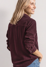 Load image into Gallery viewer, STREET ONE<BR>
Cord Shirt<BR>
Wine<BR>
