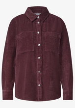 Load image into Gallery viewer, STREET ONE<BR>
Cord Shirt<BR>
Wine<BR>
