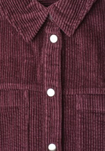 Load image into Gallery viewer, STREET ONE<BR>
Cord Shirt<BR>
Wine<BR>
