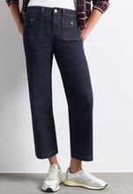 Load image into Gallery viewer, STREET ONE<BR>
Mid Waist Straight Leg Jeans<BR>
Denim<BR>
