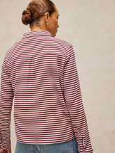 Load image into Gallery viewer, WHITE STUFF<BR>
Imogen Shirt<BR>
Burgundy/Cream<BR>
