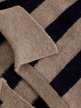 Load image into Gallery viewer, WHITE STUFF<BR>
Izzy Striped Collar Jumper<BR>
Natural Navy<BR>
