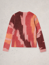 Load image into Gallery viewer, WHITE STUFF<BR>
Jodie Cardigan<BR>
Peach Multi<BR>
