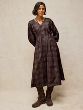 Load image into Gallery viewer, WHITE STUFF<BR>
Kate Cord Dress<BR>
Brown Multi<BR>

