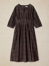 Load image into Gallery viewer, WHITE STUFF<BR>
Kate Cord Dress<BR>
Brown Multi<BR>

