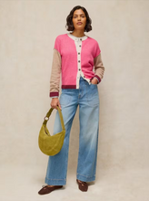 Load image into Gallery viewer, WHITE STUFF<BR>
Sansa Knit Cardigan<BR>
Pink Multi<BR>
