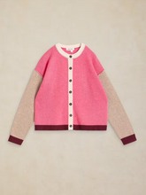 Load image into Gallery viewer, WHITE STUFF<BR>
Sansa Knit Cardigan<BR>
Pink Multi<BR>
