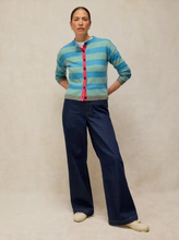 Load image into Gallery viewer, WHITE STUFF<BR>
Sansa Stripe Knit<BR>
Blue<BR>
