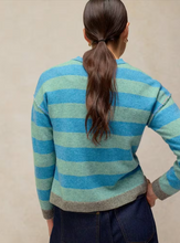 Load image into Gallery viewer, WHITE STUFF<BR>
Sansa Stripe Knit<BR>
Blue<BR>
