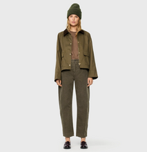 Load image into Gallery viewer, MAC JEANS<BR>
Dani Barrel Cord Trousers<BR>
Olive<BR>
