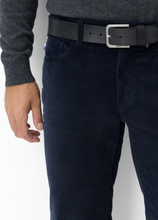 Load image into Gallery viewer, BRAX<BR>
Cadiz Cord Trousers<BR>
Navy, Nougat<BR>
