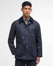 Load image into Gallery viewer, BARBOUR<BR>
Ashby Wax Jacket<BR>
Navy<BR>
