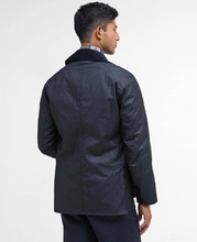 Load image into Gallery viewer, BARBOUR<BR>
Ashby Wax Jacket<BR>
Navy<BR>

