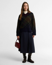 Load image into Gallery viewer, BARBOUR<BR>
Shadow V Neck Tartan Wool Jumper<BR>
Shadow<BR>
