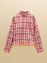 Load image into Gallery viewer, JOULES<BR>
Frilled Check Shirt<BR>
Pink<BR>
