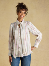 Load image into Gallery viewer, JOULES<BR>
Tabby Cream Tattersall Check Blouse<BR>
Cream<BR>
