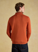 Load image into Gallery viewer, JOULES<BR>
Hillside Quarter Zip Knit Sweater<BR>
Orange<BR>
