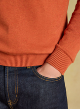 Load image into Gallery viewer, JOULES<BR>
Hillside Quarter Zip Knit Sweater<BR>
Orange<BR>
