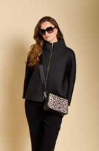 Load image into Gallery viewer, ALICE WHEELER<BR>
Dual Double Zip Crossbody Bag<BR>
Leopard<BR>
