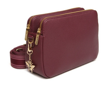 Load image into Gallery viewer, ALICE WHEELER<BR>
Dual Zip Crossbody Bag<BR>
Berry<BR>

