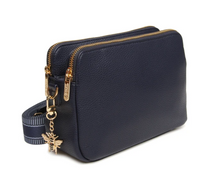Load image into Gallery viewer, ALICE WHEELER<BR>
Dual Zip Crossbody Bag<BR>
Navy<BR>
