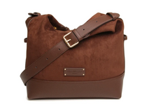 Load image into Gallery viewer, ALICE WHEELER<BR>
Kesington Large Crossbody Bag<BR>
Chocolate<BR>

