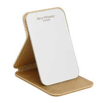 Load image into Gallery viewer, ALICE WHEELER<BR>
Mini Folding Mirror<BR>
Gold<BR>
