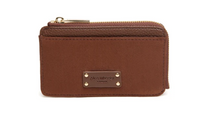Load image into Gallery viewer, ALICE WHEELER<BR>
Suede Kesington Coin Purse<BR>
Chocolate<BR>
