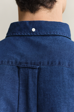 Load image into Gallery viewer, GANT<BR>
Oxford Indigo Shirt<BR>
Indigo<BR>
