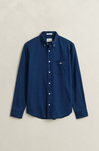 Load image into Gallery viewer, GANT<BR>
Oxford Indigo Shirt<BR>
Indigo<BR>
