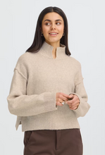 Load image into Gallery viewer, FRANSA<BR>
Gigi Knit Jumper<BR>
Sand<BR>
