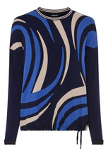 Load image into Gallery viewer, OLSEN<BR>
Wave T-Shirt<BR>
Ink<BR>

