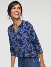 Load image into Gallery viewer, OLSEN<BR>
Cobalt Blue Pattern Top<BR>
Blue<BR>
