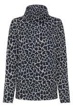 Load image into Gallery viewer, OLSEN<BR>
Funnel Neck Jersey Sweatshirt<BR>
Ink<BR>
