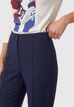 Load image into Gallery viewer, OLSEN<BR>
Punto di Roma Knit Trousers<BR>
Ink<BR>
