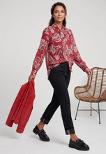 Load image into Gallery viewer, OLSEN<Br>
Paisley Blouse<BR>
Red<BR>
