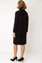 Load image into Gallery viewer, OLSEN<BR>
High Neck Dress<BR>
Brown<BR>
