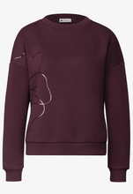 Load image into Gallery viewer, STREET ONE<BR>
Lose Fit Sweatshirt<BR>
Burgandy<BR>
