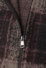 Load image into Gallery viewer, STREET ONE<BR>
Fluffy Check Long Sleeve Jacket<BR>
Brown multi<BR>
