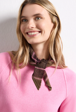 Load image into Gallery viewer, STREET ONE<BR>
Check Triangle Scarf<BR>
Pink<BR>
