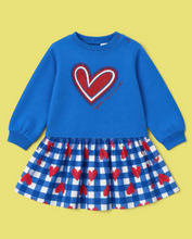 Load image into Gallery viewer, AGATHA RUIZE DE LA PRADA<BR>
Blue Vichy Hearts and Tights<BR>
Blue/Red<BR>
