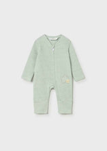 Load image into Gallery viewer, MAYORAL <BR>
Newborn Baby Boy Long Striped Romper <BR>
Seaweed <BR>
