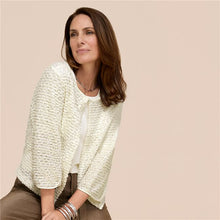 Load image into Gallery viewer, BIANCA <BR>
Thea Sequined Jacket <BR> 
Ivory <BR>
