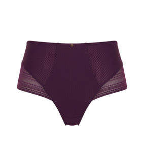 PANACHE <BR>
Serene High Waist Brief <BR>
Aubergine <BR>