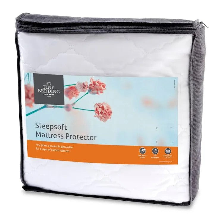 FINE BEDDING COMPANY <BR>
Sleepsoft Mattress Protection <<BR>
