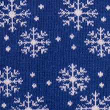 Load image into Gallery viewer, SWOLE PANDA &lt;BR&gt;
Men&#39;s Snowflake Bamboo Socks &lt;BR&gt;
Navy &lt;BR&gt;
