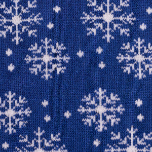 SWOLE PANDA <BR>
Men's Snowflake Bamboo Socks <BR>
Navy <BR>
